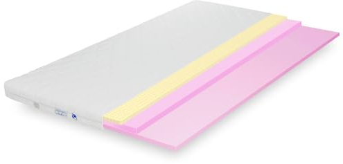 TULENA Ortho Matratzentopper 200 x 190 cm 7cm hoch Matress Topper 200x190 für Boxspringbett. Schlafsofa. Gästebett mit Latex für Allergiker