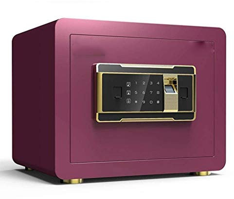 Fingerprint Security Gun Safes for Pistols, Lock Box Cabinets, Solid Steel Safe Strongbox for Money