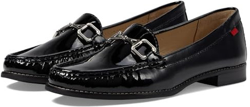 Marc Joseph New York Mocassini da donna Park Ave, Vernice nera morbida, 38.5 EU