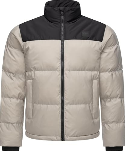 Ragwear Herren Winterjacke warme Steppjacke wasserdicht im angesagten Retro-Colourblocking-Look Stafen YOUMODO S-3XL
