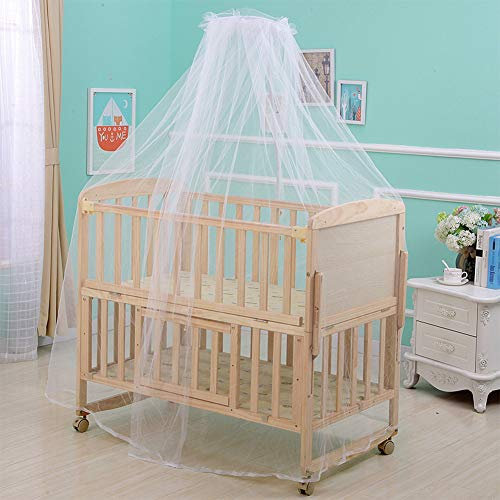 Denash Betthimmel, Atmungsaktives Moskitonetz, Moskitonetz, Sommer-Babybettnetz, Anti-Mücken-Moskitonetz, für Betten, Stubenwagen, Laufgitter für Babys, Mädchen