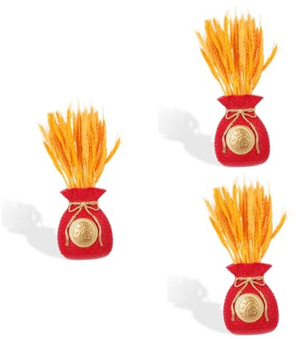 Ciieeo Vaso Da Tavolo Con Fiori Secchi Design A Forma Di Sacco Porta Soldi Fortunato 3 Pezzi