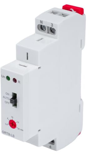 Treppenlicht Zeitschalter, Mechanische Elektronische Relais Zeitschaltuhr, GEYA GRT8 LS DIN Schiene Treppenhaus Zeitschaltuhr 230 VAC 16 A 0,5–20 Minuten Verzögerung Korridor Lichtschalter