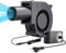 EUNEWR Radiallüfter 230v Regelbar, Regelbar Kühlung Lüfter mit drehzahlregler, DC 7V -12V Gebläse Lüfter 97mm Turbinen für BBQ Aufblasbar Kamin, kompatible mit Desktop