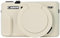 Easy Hood G7X2 Case, Camera Case for Canon G7 X Mark II, Soft Silicone Protective Cover with Removable Lens Cover for Powershot G7X Mark II DSLR Camera,Beige