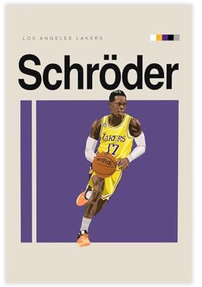 syycjcwg Dennis Schröder Leinwand-Poster, Wandkunst, Dekordruck, Bild Gemälde für Wohnzimmer, Schlafzimmer, Dekoration, 30 x 45 cm