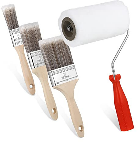 UKCOCO 1 Satz Farbe Für Die Aquarellmalerei Farbwalzen Walzenwandbürste Farbroller Aus Schaumstoff Gummirolle Farbroller Zum Streichen Von Wänden Wandfarbroller