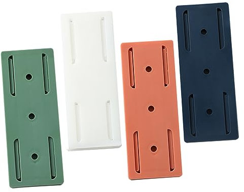 HOMSFOU Nagel-steckdosen-wandhalterung 4er-Pack Steckdosen-aufbewahrungsregal