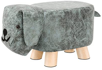 UYHBCNQD Couch Hocker Hocker aus Pu-Leder mit stabilen Holzbeinen Holzfußhocker für Wohnzimmer und Schlafzimmer Sofabank Sitzstuhl Leicht zu bewegen