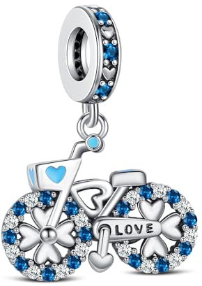 KEQ Abalorio de plata 925 para pulsera, collar, colgante de alas de ángel, joyería para mujer, Mini, Plata de ley, No es una piedra preciosa