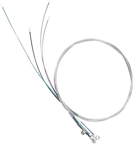 Tyinerc Bratschensaiten-Set, kompletter Satz Bratschensaiten,4X Bratschensaiten, kompletter Satz, Silber-Nickel-Chrom-Saiten - Verstärktes Viola-Ersatzteil, passgenaues Instrumentenzubehör für Theater