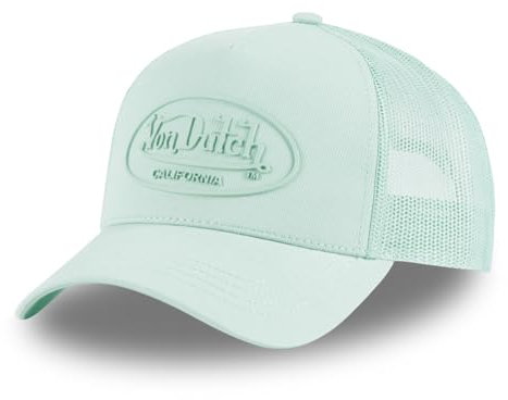 Von Dutch Kappe für Damen & Herren, verstellbar, Trucker-Kappe, Logo, wassergrün, One size