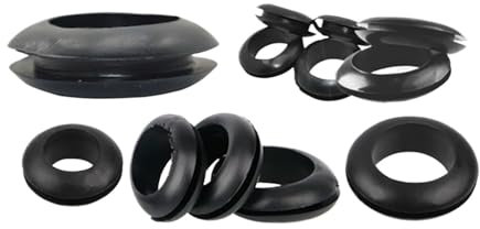 YUQIWANG(レインキのお店) Black Double-Sided Protective Coil Rubber Waterproof Through Hole O-Ring Seal(50pcs 45mm)