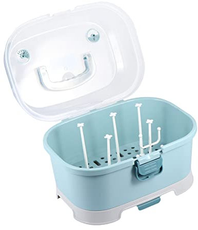 DECHOUS 1pezzi Contenitore Organizzatore Per e Accessori Per Scatola Portaoggetti Portatile Sufficiente Per Bottiglie Latte Giocattoli e Pannolini Design Pratico Blu