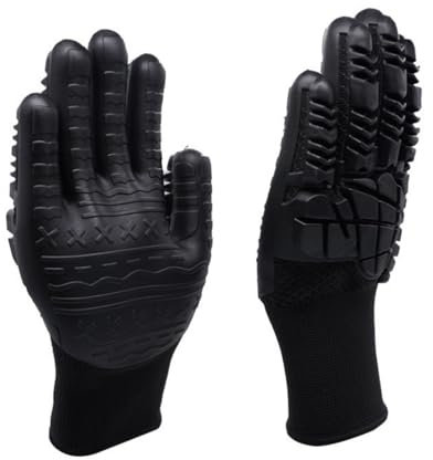 1 paire de gants anti-vibrations pour homme - Gants de travail robustes - Accessoires d'application