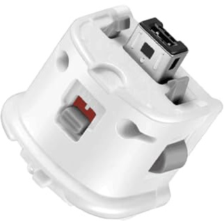 GAOHOU 1Pcs Motion Plus Adapter Sensor Compatible with Wii Remote Control (White)