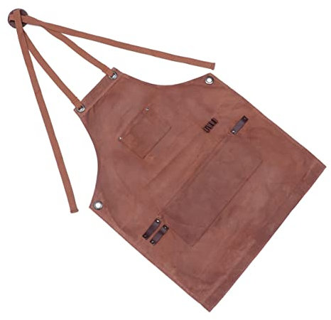 Warmhm Grembiule Cerata per Falegnameria con per Utensili Grembiule per Barbecue e Officina
