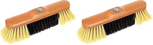 Nölle Stubenbesen/Besen (Qualitätsmischung, 28cm) 220352, 1 Stück (2er Pack), Braun