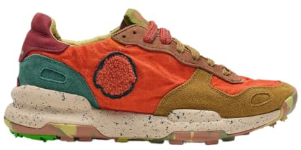 Satorisan - Chacrona Linen - Casual Sneaker Herren - Vintage Leder und Leinen Sportschuhe Bequem, Nachhaltig und Dauerhaft - Rhubarb Juice M - 44