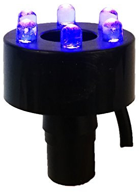 Köhko LED-Ring-Beleuchtung inkl. 2 Meter Anschlusskabel für Quellsteinbrunnen 29002 Blau