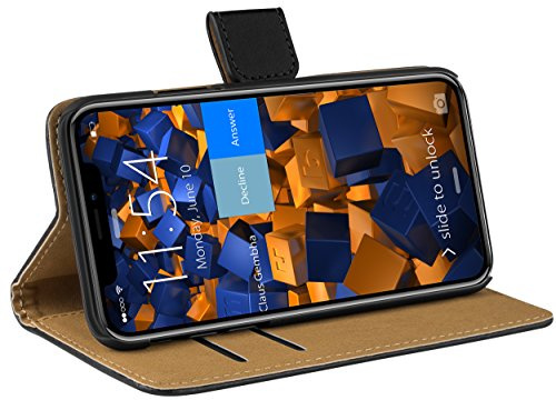 mumbi Tasche Bookstyle Case kompatibel mit Samsung Galaxy S9 Hülle Handytasche Case Wallet, braun
