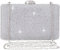 BAIGIO Women's Clutches Diamante Silver Gold Clutch Bag for Wedding Party Sparkly Rhinestone Evening Bag Ladies Handbag