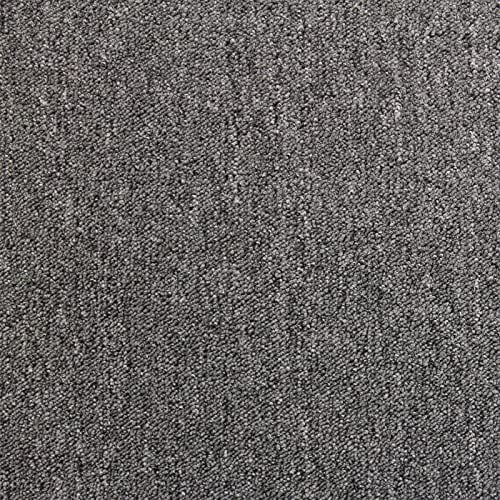 Monster Shop 20 x Carpet Tiles Anthracite Grey 5 Square Metres Commercial Hard Wearing Heavy Duty Premium Office Home Flooring 50cm x 50cm 5m2