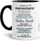Tassendruck Tasse mit Spruch Zirkus - an Schwiegertochter von Schwiegermutter- Leben/Liebe/Geschenk/Familie/ - Innen & Henkel Schwarz