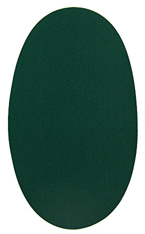 Haberdashery Online - 6 Piece Bottle Green Knee Patches, Iron-On Pads for Clothes Protection & Repair, Ideal for Trousers, Jackets, Sweaters, Shirts, 16x10 cm, Color: BG
