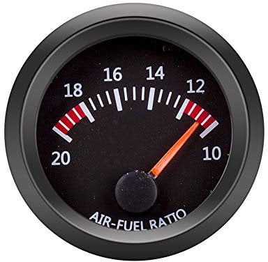 ETOPARS Motor Coche Auto 52mm Kit medidor de indicador relación Combustible de Aire Puntero Indicador de luz LED Blanco Universal