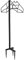 Supporto Portatubo in Ferro, Supporto per Tubo da Giardino, Rimovibile, Sostegno Porta Tubo per il Giardino, Nero, 39 x 109,5 x 17 cm