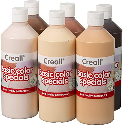 PAINT IT EASY NEU Schulmalfarbe, Tempera, Gouache, Set COLOURS OF THE WORLD, 6 x 500 ml