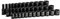 Capri Tools 3/8 in. Drive Shallow, Semi-Deep and Deep Impact Socket Set, SAE, 5/16 to 1 in, 36-Piece