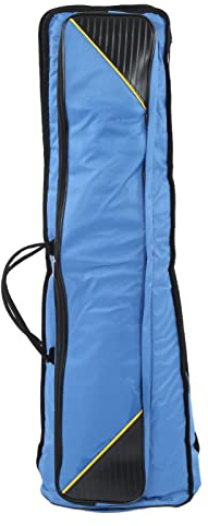 Oxford Tuch Tenorposaune Tasche Posaune Gig Bag Tragetasche Rucksack Musikinstrument Zubehör(Blau)
