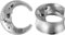 COOEAR 1 Paar Ohr-Plugs aus Edelstahl im Mond-Stil, 10 mm bis 25 mm., Edelstahl, Stahl, Diamant