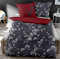 *** Dormisette Mako-Satin Wende- Bettwäsche 135x200 80x80 mit Reißverschluss (Rubin-Zinn) ***
