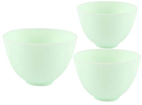 Silikon Gesichtsmasken Mischschale 3 Stücke Farbige Prise Schüsseln DIY Schlammmasken Schüssel Würzende Schüssel Facemask Rührwerkzeug für Skincare Produkte L+ M+ S