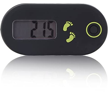 banapoy Contapassi a Piedi Contapassi, Mini Contapassi 3D con Clip e Cordino, Ampio Display Vita Semplice Clip sul Contapassi per Uomini Donne Bambini Anziani Corsa Camminata Fitness