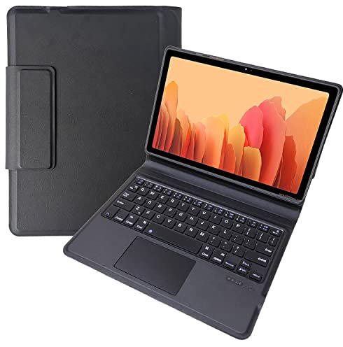 ZOMUN Funda para teclado Samsung Galaxy Tab A7 de 10.4 pulgadas (SM-T500/T505/T507), funda tipo libro y teclado ultrafino Trackpad (teclado no desmontable)