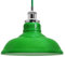 Vintage Chrome Pendant Light Green Ceiling Lamp Shade Fitting Retro Glass Dome H3046