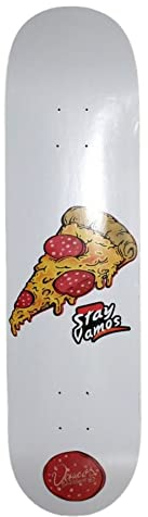 Vamos Skateboards - Pizza Deck 8,75 + Griptape & Sticker / 7 Ply Canadian Maple Skateboard Deck