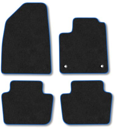 MG 4 (2022+) Carpet Car Mats | Blue Edge Trim Tailored Fit Floor Mats Full Coverage Protection Accessories Easy Clean Anti Slip Made in the UK