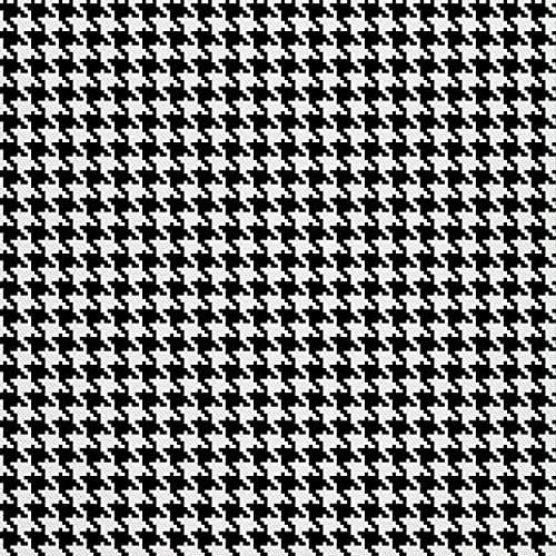 HEKO PANELS Oxford Tissu Imperméable Au Mètre Polyester De Couture D'ameublement Tissus pour Mobilier Décorative Artisanat Rembourrage Pied De Poule Houndstooth 5 Mètres 155 x 500 cm