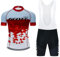 Moxilyn Fahrradtrikot Kurzarm Set für Herren - T-Shirt, Radhose mit 4D Gel, Ursprüngliche Gaze Radjacke - MTB Radsport Trikot