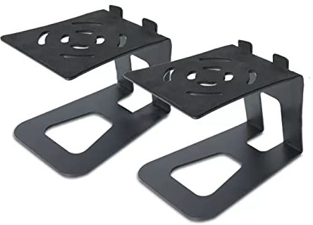 HASMI Studio Soporte Altavoz Estante de Altavoz de Escritorio for Cine en casa, estantería de Estudio, Soporte de Caja de Monitor, Base de Altavoz Speaker Stand (Color : Negro, Size : 18cm)