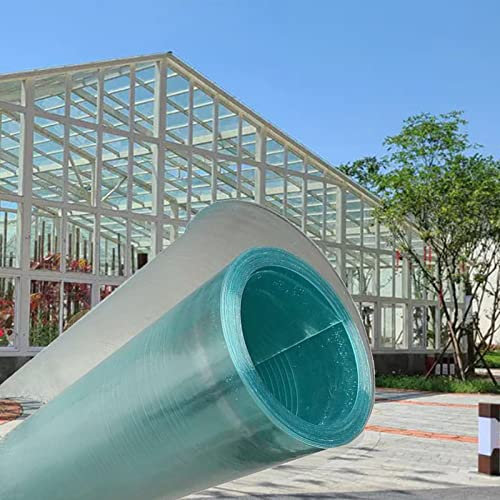 Polycarbonate Roofing Sheet, Window And Door Awning Covers FRP Daylighting Plate 0.8mm Resistance Easier To Cut And Bend For Roofs, Canopies, Sunroom And Replacement Shed Window ( Color : A-0.8mm , Si