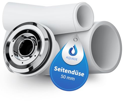AQUADE Jet Düse Wasserdüse für Whirlpool Durchmesser: 50mm Metall verchromt