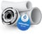 AQUADE Jet Düse Wasserdüse für Whirlpool Durchmesser: 50mm Metall verchromt