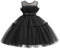 Lito Angels Vestito Damigella Abito da Festa Nozze Cerimonia Elegante per Bambina Taglia 4-5 Anni, Nero (Etichetta in Tessuto 110)