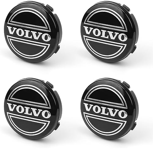 Pack of 4 Hub Caps für Volvo 64mm, Car Wheel Centre Caps Alloy Wheel Rim Caps Hub Cap für Wheel Caps, Car Decoration Badge Accessories